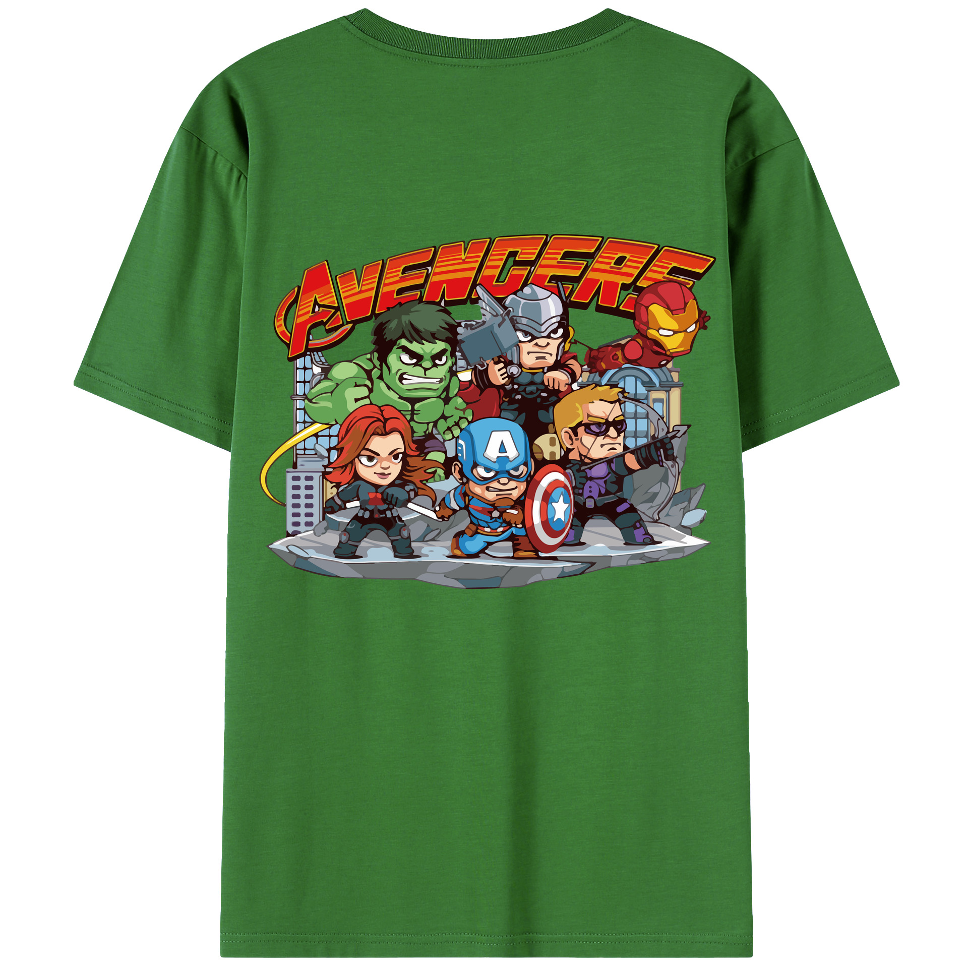（画像用） アベンジャーズ The Avengers レディース半袖Tシャツ(バックプリント)